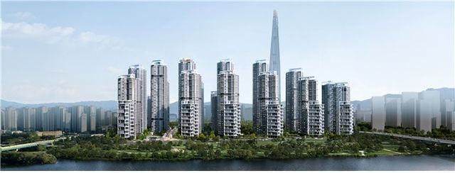 장미1·2·3차 아파트 재건축 조감도