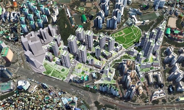 아현1구역 공공재개발 조감도