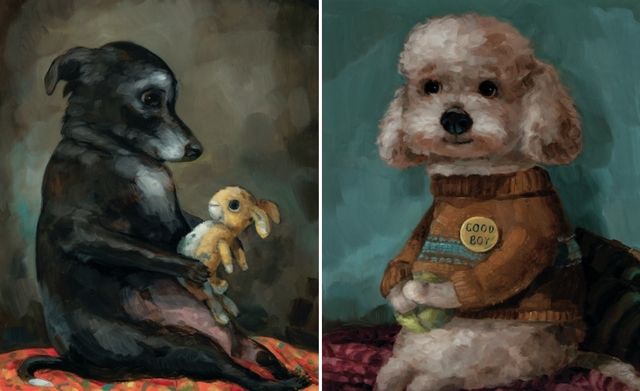 앨리슨 프렌드의 강아지 초상화