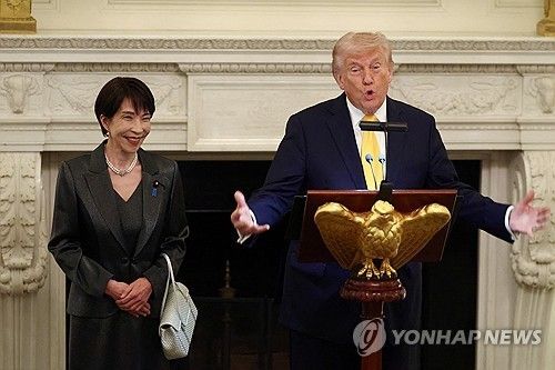 백악관 만찬 참석한 미일 정상 