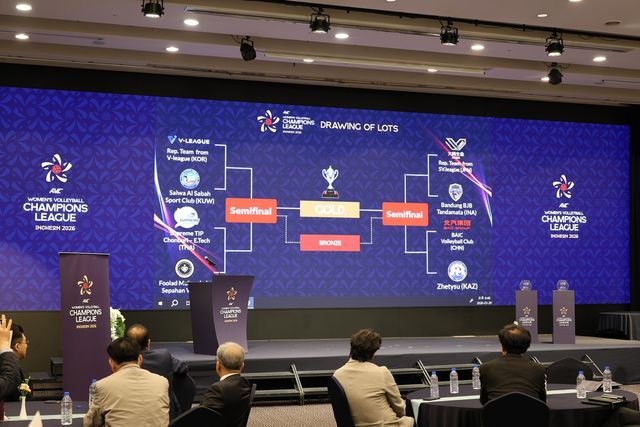 AVC 여자 챔피언스리그 조 추첨 결과 