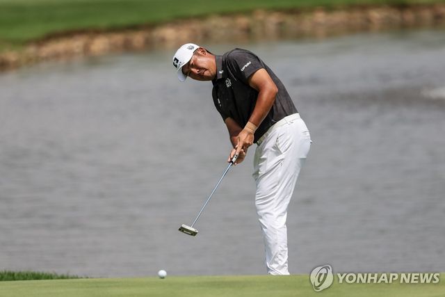 안병훈의 남아공 대회 1라운드 경기 모습. 