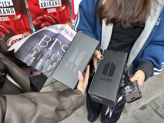방탄소년단 팬들이 준비한 응원봉