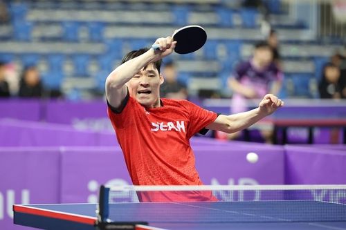 프로탁구리그 시리즈1 남자 단식에 나선 장우진