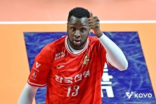 프로배구 남자부 득점왕에 오른 한국전력의 베논