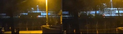 지난 12일 성주기지로 복귀 중인 사드 발사차량