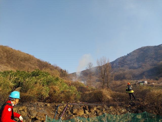 밀양 초동면 농지 화재