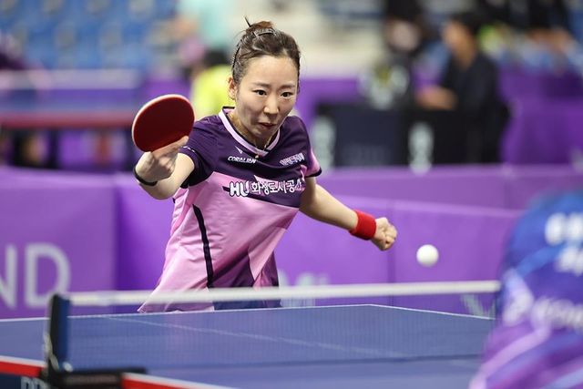프로탁구리그 시즌2 시리즈에 여자 단식에 나선 양하은