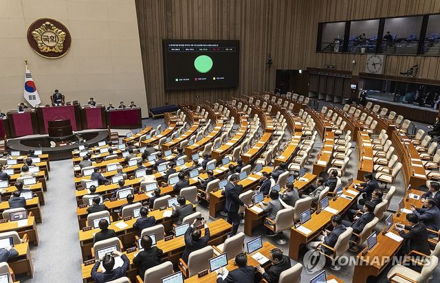 '검찰 조작기소' 국조요구서 민주당 주도 국회 본회의 통과