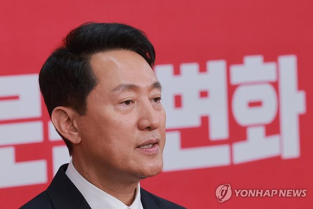 서울시장 후보 면접 마친 오세훈 서울시장