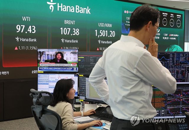 중동전쟁에 유가 급등·달러 강세