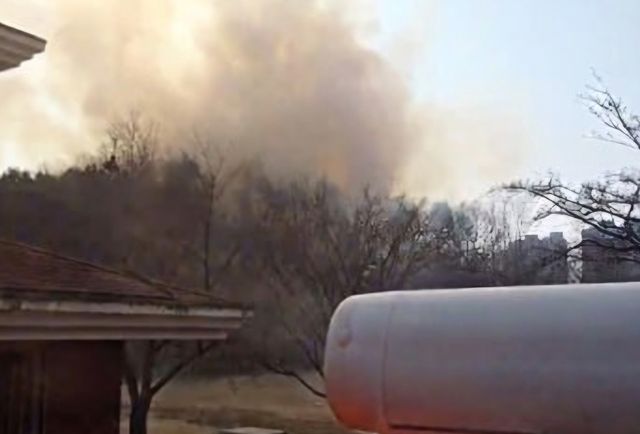 수원 용광사 주변 산불