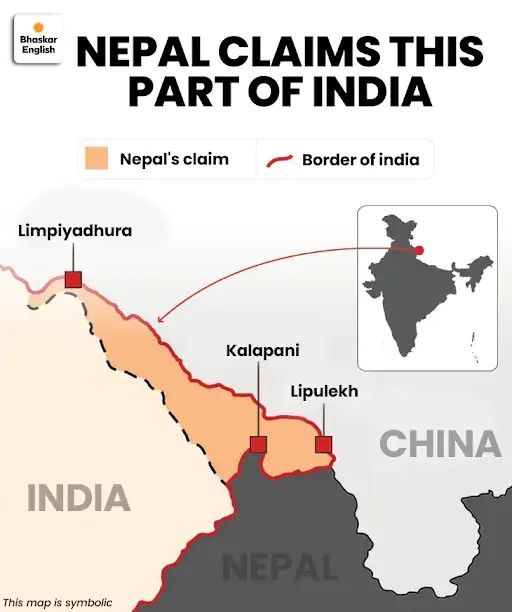 네팔 영유권 주장 지역