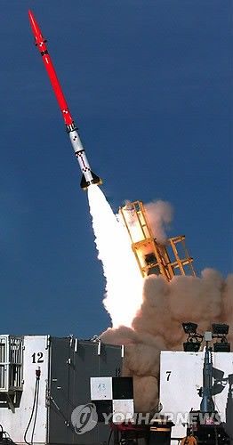 이스라엘의 방공망 '다윗의 돌팔매' 발사 장면.