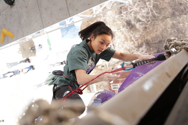 리드 경기를 치르는 서채현