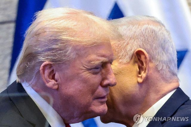 도널드 트럼프 미국 대통령(왼쪽)과 베냐민 네타냐후 이스라엘 총리(오른쪽)