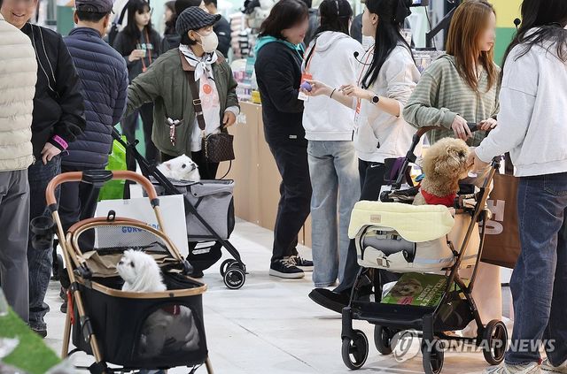 반려동물 산업 박람회 찾은 반려인들