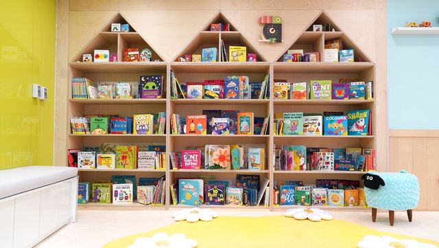 강동어린이회관에 조성된 영어책 놀이터