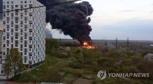 러시아 미사일에 파괴된 우크라이나 르비우 발전소(2022년)