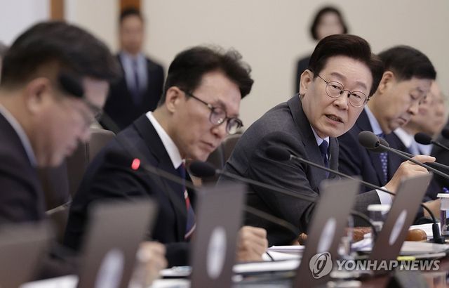 국무회의 발언하는 이재명 대통령