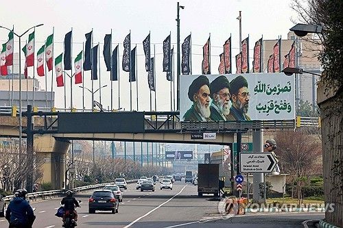 이란 테헤란의 거리