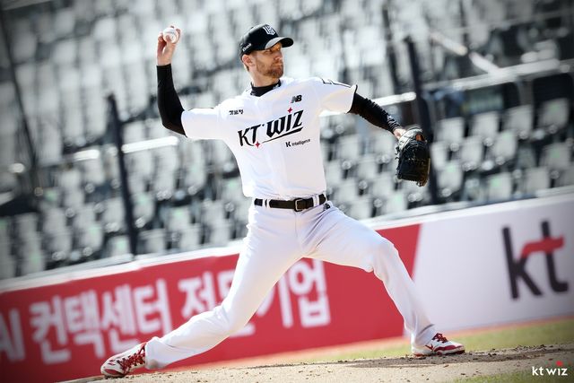 kt 보쉴리의 19일 경기 모습. 