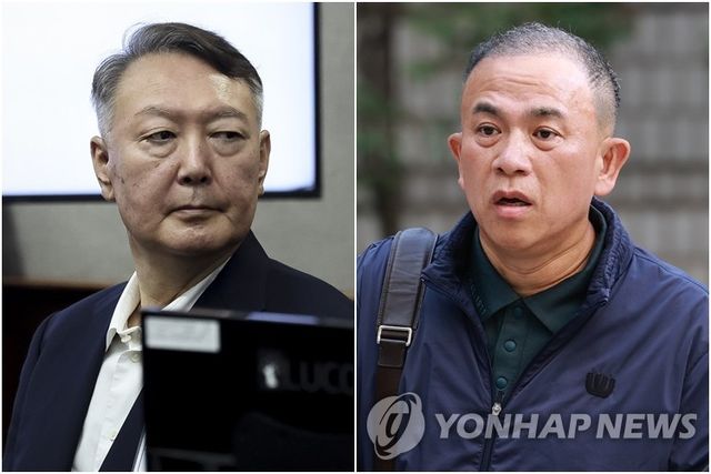 윤석열 전 대통령(왼쪽)과 명태균 씨