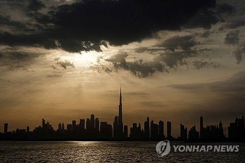 아랍에미리트(UAE) 두바이의 스카이라인