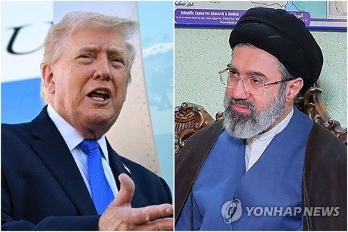 트럼프 미국 대통령과 모즈타바 하메네이 이란 최고지도자