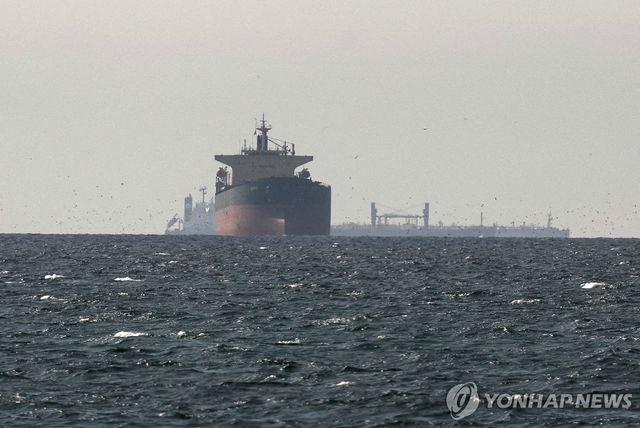 호르무즈 해협 인근을 항해하는 화물선