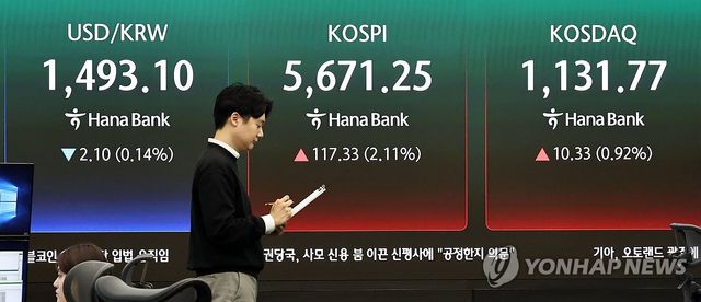 코스피 상승 개장…환율은