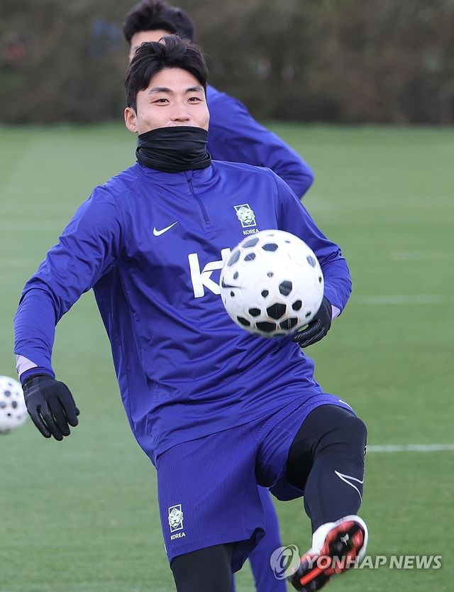 훈련하는 박진섭