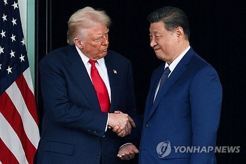 지난해 10월말 미중 정상회담 당시 도널드 트럼프 미 대통령(좌)과 시진핑 중국 국가주석