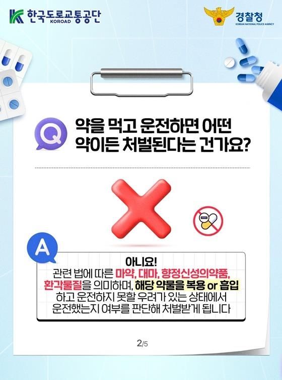 약물운전 안내