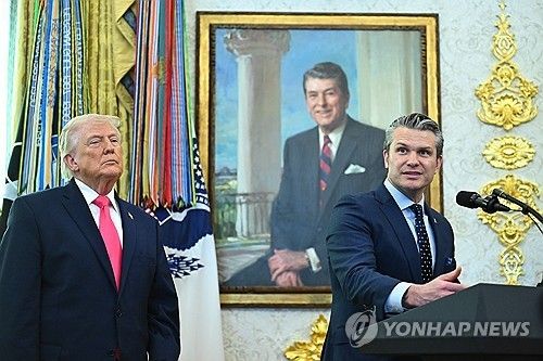트럼프 대통령과 헤그세스 국방장관