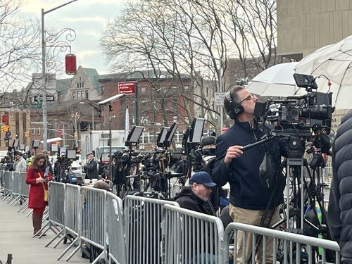 마두로 대통령 취재 열기