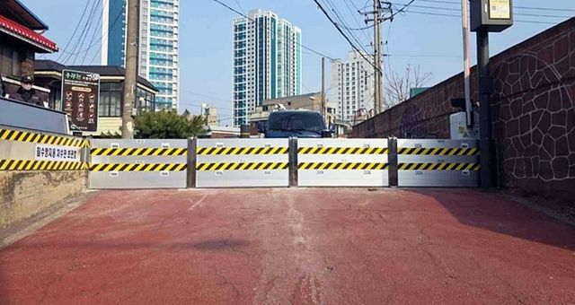 의정부 중랑천 신곡교 차수판