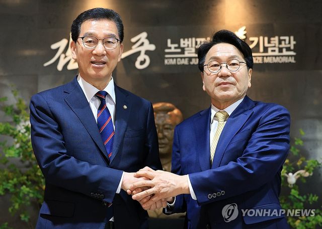 강기정ㆍ신정훈 후보 단일화 회동