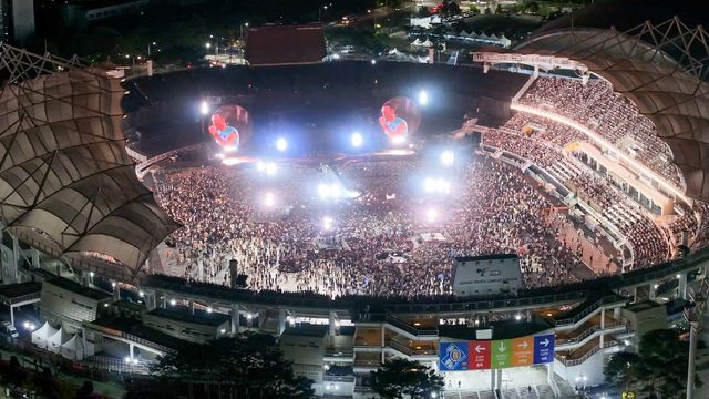 고양종합운동장 공연 모습