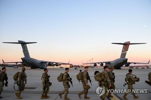 2022년 2월 폴란드에 파견된 미 82공수사단 