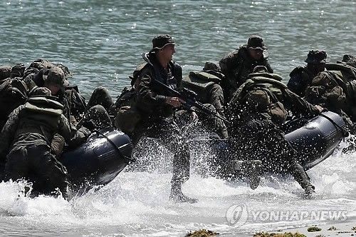 미 31해병원정대 훈련 모습