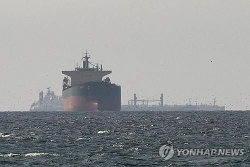 걸프해역의 유조선