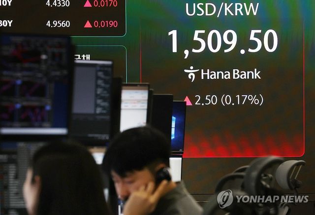 환율 상승 마감