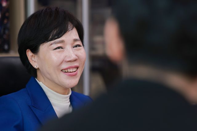 연합뉴스와 인터뷰하는 민주당 전현희 서울시장 경선후보