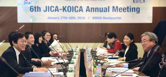 2016년 1월 경기 성남시 본부서 열린 코이카-자이카 '제6차 정례협의회'