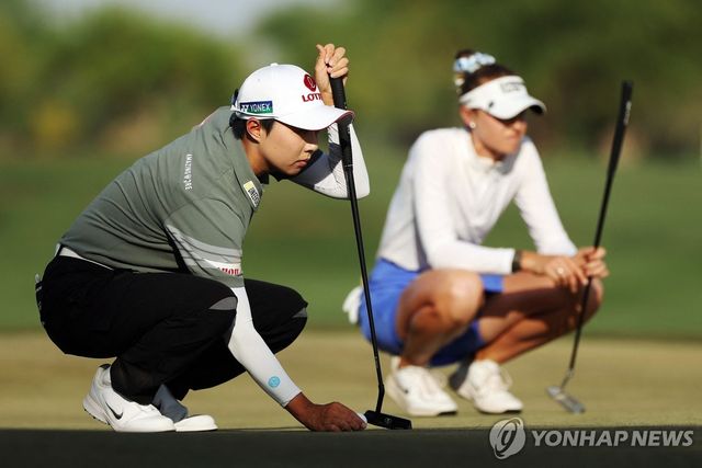 김효주(왼쪽)와 코르다