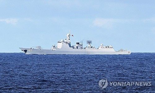 남중국해 활동 중인 중국 해군