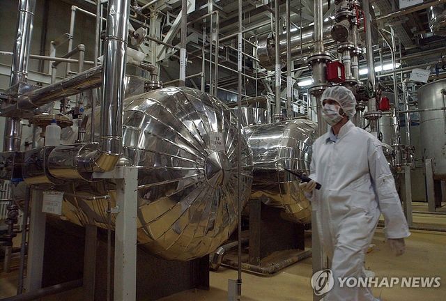 2005년에 촬영한 이란의 이스파한 핵시설