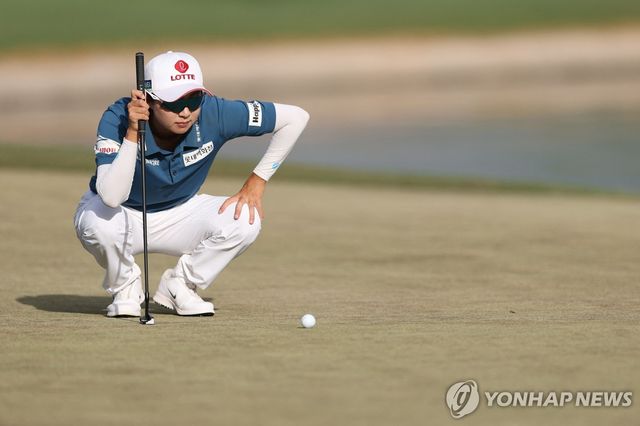 김효주의 경기 모습