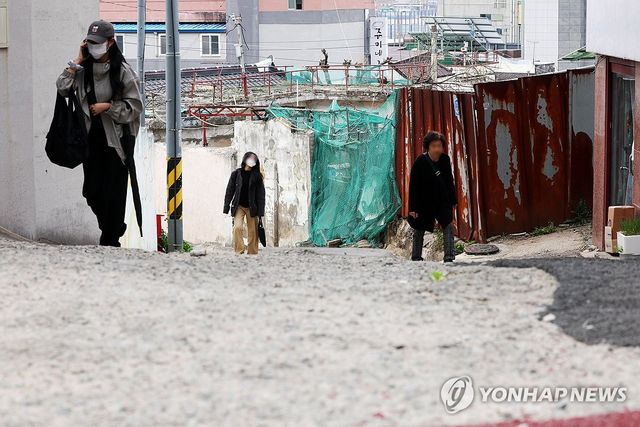 조선대병원으로 가는 골목길